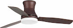 Faro Barcelona Tonsay 33386 Ceiling Fan 132cm with Light and Remote Control Brown