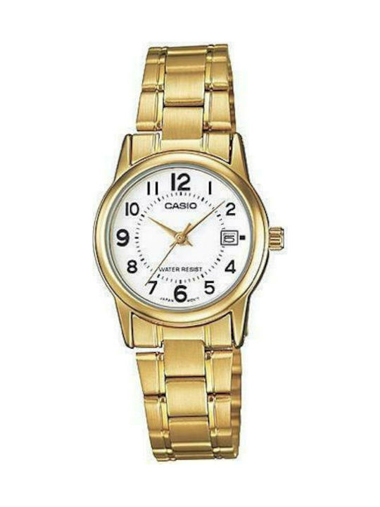 Casio Uhr mit Gold Metallarmband