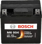 Bosch Μπαταρία Μοτοσυκλέτας M6004 με Χωρητικότητα 4Ah