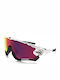 Oakley Jawbreaker Ανδρικά Γυαλιά Ηλίου με Λευκό Κοκκάλινο Σκελετό και Μωβ Καθρέφτη Φακό OO9290-05