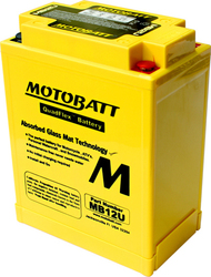 MotoBatt Μπαταρία Μοτοσυκλέτας YB12A-A με Χωρητικότητα 15Ah