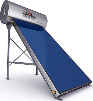 SOL-Violaris EnergyPro Ηλιακός Θερμοσίφωνας 200 λίτρων Glass Διπλής Ενέργειας με 2.6τ.μ. Συλλέκτη