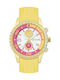 Decerto Watch with Yellow Rubber Strap