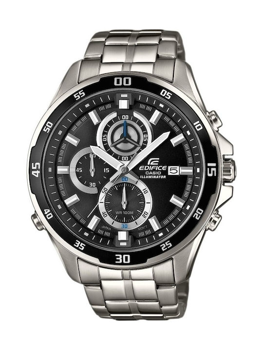 Casio Edifice Watch Chronograph Battery with Silver Metal Bracelet