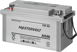 MasterVolt Boat Battery with 130Ah Capacity and 530A CCA