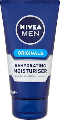 Nivea Originals Rehydrating Moisturizing 24h Day/Night Cream for Men Suitable for All Skin Types with Aloe Vera 75ml