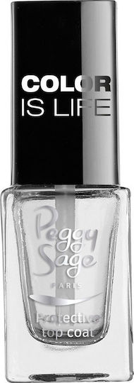 Peggy Sage Protective Natural Style Mini Топ покритие за Обикновени Лакове 5мл