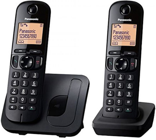 Panasonic KX-TGC212 Cordless Phone Duo Black