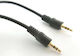 Aculine 3,5mm Klinkenkabel 3,5mm Stecker - 3,5mm Stecker Schwarz 1m AU-002