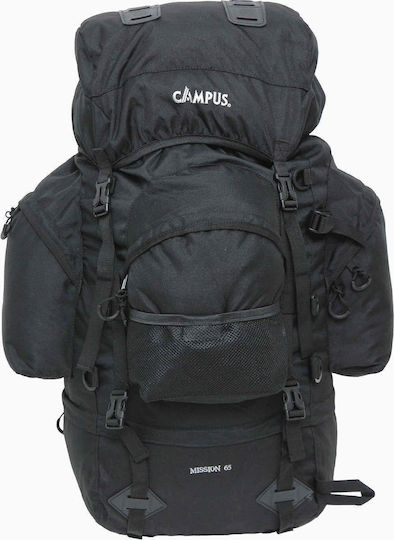 Campus Mission Militärischer Rucksack Rucksack aus Polyester Schwarz 65Es