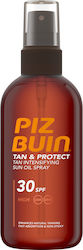 Piz Buin Tan & Protect Oil Waterproof Crema protectie solara Ulei pentru Corp SPF30 în Spray 150ml