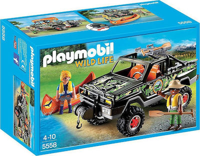 Playmobil Wild Life Όχημα με Κανό για 4-10 ετών