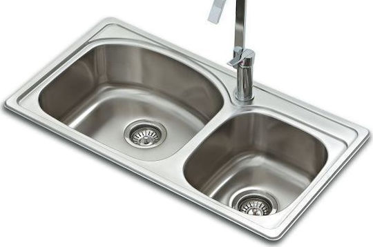 Boloco BL828 Drop-In Inox Μ85xΠ46см сребърен