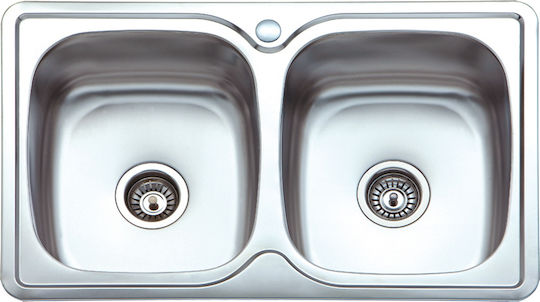 Boloco BL812 Drop-In Inox Μ82xΠ50cm Silver