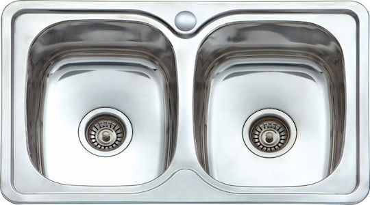 Boloco BL813 Drop-In Inox Μ76xΠ46cm Silver