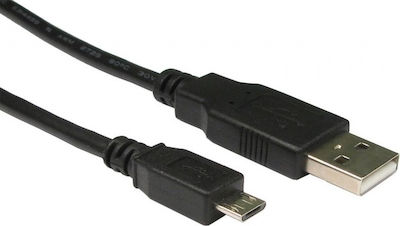 Aculine Regulat USB 2.0 spre micro USB Cablu Negru 0.5m (USB-008) 1buc