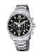 Festina Watch Chronograph Battery with Silver Metal Bracelet