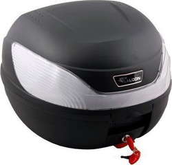 Falcon 866B Motorrad-Topcase 32lt Schwarzes M00...