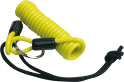 Oxford Motorcycle Lock Reminder Cable in Yellow