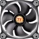 Thermaltake Riing 14 LED White Gehäuselüfter 140mm mit Weiß Beleuchtung und Verbindung 3-polig 1Stück Schwarz