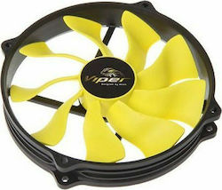 Akasa Viper R Fan Gehäuselüfter 140mm mit Verbindung 4-Pin PWM 1Stück Schwarz