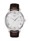 Tissot Tradition Watch Battery with Brown Leather Strap
