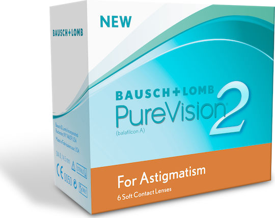 Bausch & Lomb PureVision 2 for Astigmatism 6 Μηνιαίοι Αστιγματικοί Φακοί Επαφής Σιλικόνης Υδρογέλης