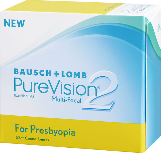 Bausch & Lomb PureVision 2 for Presbyopia 6 Μηνιαίοι Πολυεστιακοί Φακοί Επαφής Σιλικόνης Υδρογέλης