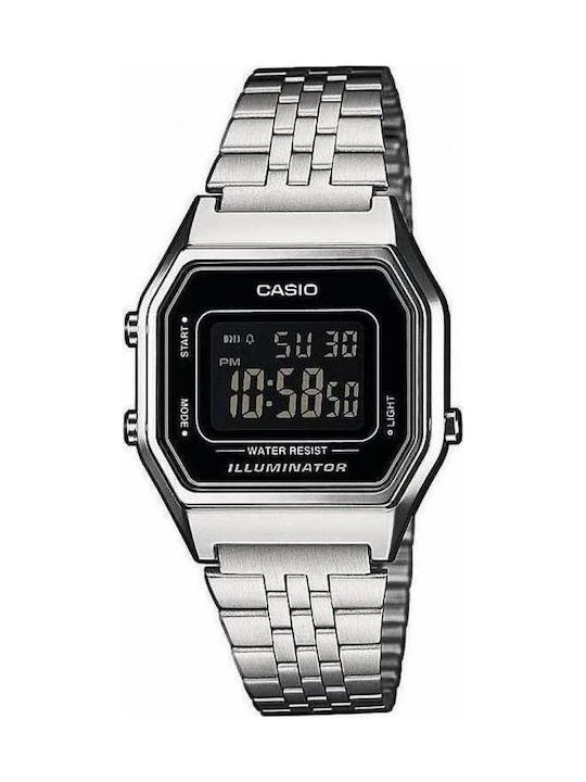 Casio Digital Uhr Chronograph mit Silber