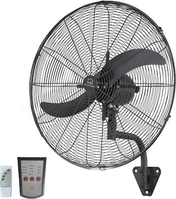 MultiHome FN-50R Industrieller Ventilator Wandhalterung 140W mit einem Durchmesser von 50cm mit Fernbedienung