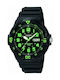 Casio Watch with Black Rubber Strap MRW-200H-3B