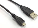Aculine Regulat USB 2.0 spre micro USB Cablu Negru 5m (USB-012) 1buc