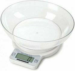 Heinner Digital Kitchen Scale with Bowl 1gr/3kg White