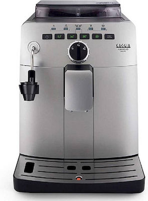 Gaggia Naviglio Deluxe Αυτόματη Μηχανή Espresso 1850W Πίεσης 15bar με Μύλο Άλεσης Ασημί