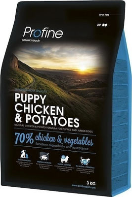 Profine Puppy 3kg Hrană Uscată cu Puține Cereale pentru Cățeluși cu Pui și Cartofi