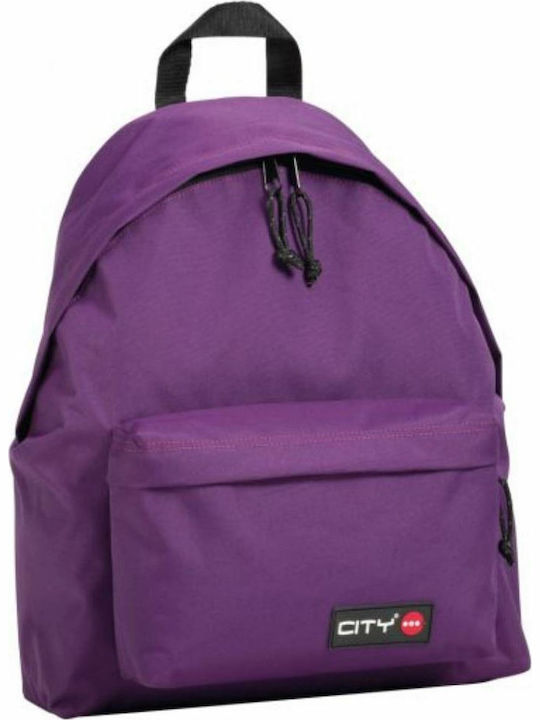 Lyc Sac City The Drop Purple School Bag Backpack Junior High-High School in Purple color 24lt