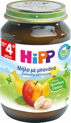 Hipp Fruchtcreme Apple & Banana Glutenfrei für 4m+ 190gr