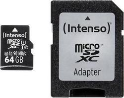 Intenso microSDXC 64GB Klasse 10 U1 UHS-I mit Adapter