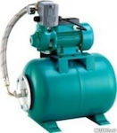 Leo Group 11071050 Einstufig Einphasig Wasserdruckpumpe mit Horizontal Behälter 24 Liter 0.5hp