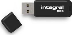 Integral 8GB USB 2.0 Stick Μαύρο