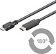 Goobay 67993 USB 2.0 Cable USB-C male - micro USB-B Μαύρο 1m 67993