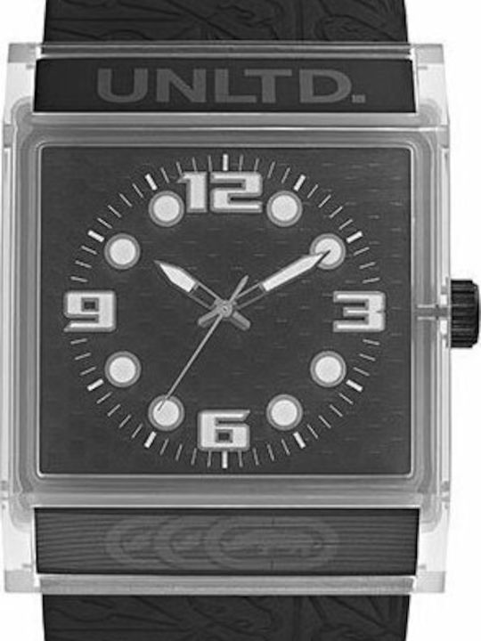 Marc Ecko Men's Watch 44mm Battery with Black Leather Strap