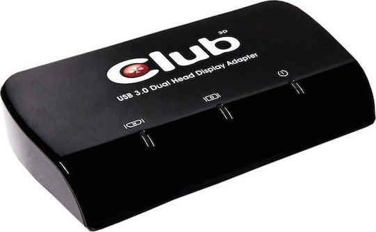 Club3D USB 3.0 female - DVI-I & HDMI female (CSV-2320HD) Converter USB-A female to DVI-I / HDMI female 1pcs