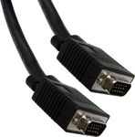 Powertech Cablu VGA de sex masculin - VGA de sex masculin Negru 5m (CAB-G009)