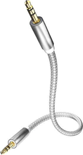 Inakustik Inakustik 3.5mm Jack Cable - 3.5mm Male to 3.5mm Male White Length 3.0m with Gold Plated Terminals