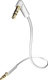 Inakustik Inakustik 3.5mm Jack Cable - 3.5mm Male to 3.5mm Male White Length 3.0m with Gold Plated Terminals