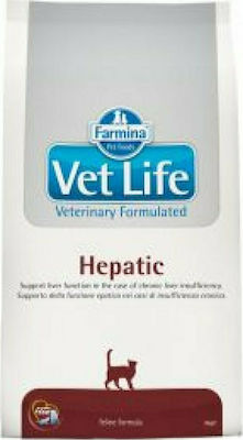 Farmina Vet Life Hepatic Dry Food for Adult Cats with Corn / Chicken / Fish 2kg