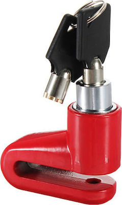 25979 Motorcycle Disc Brake Lock in Red