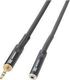 Power Dynamics Cablu Audio 3,5 mm Male - 3,5 mm Feminin Negru 6m CALIN148
