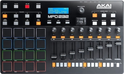 Akai Midi Controller MPD-232 σε Μαύρο Χρώμα